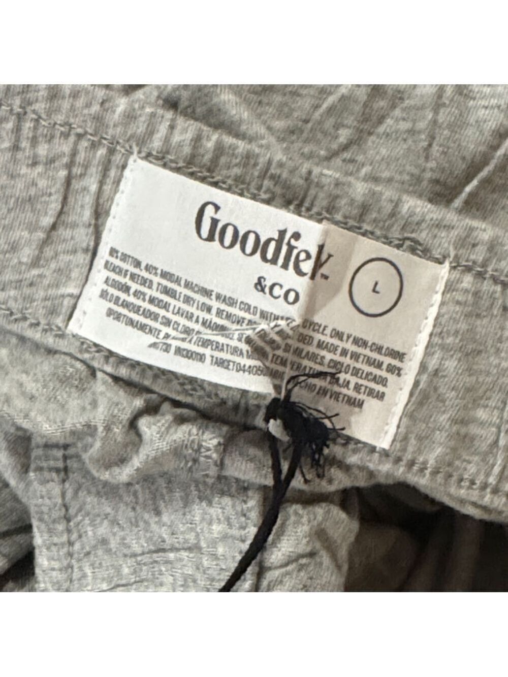 Goodfellow & Co Lounge Pants Large Heather Gray - Picture 6 of 7